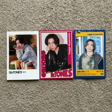 SixTONES 쿄모토 타이가 트레이딩 카드 카드 3세트