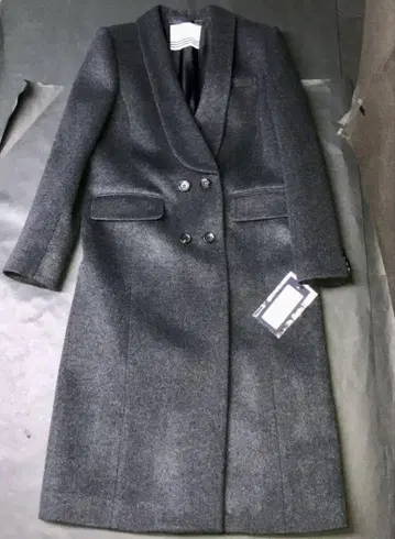 보더스 앳 발코니 멜톤 체스터 코트 38 차콜 그레이