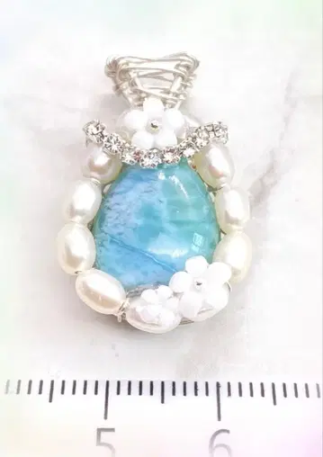 귀여운 라리마 펜던트 탑 와이어 아트 주얼리