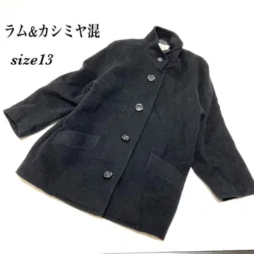 새상품급 라무&캐시미어 혼방 울 하프 코트 여성용 13사이즈