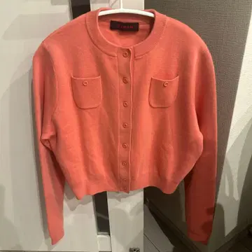 Caban 코튼 캐시미어 가디건 XS 핑크