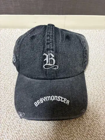 babymonster 데님 캡 BLACK