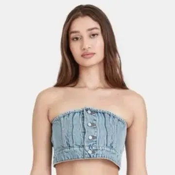 미사용 새상품 리바이스 프라이드 데님 코르셋 뷔스티에