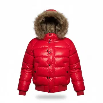 울 리치 퍼 다운 자켓 y2k