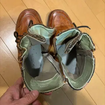 노사카 스트레치 워커 하이컷 부츠 브라운 38