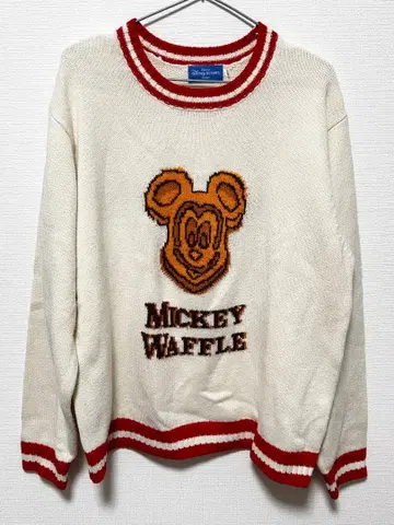 도쿄 디즈니 리조트 미키 와플 니트 스웨터 L