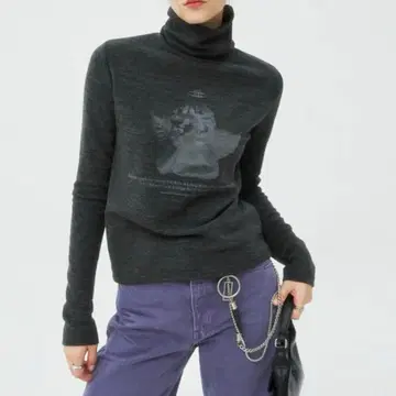 NCOVER PLASTERCASTTURTLENECK KNIT-BLACK