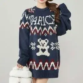 Darich 노르딕 베어 니트 풀오버