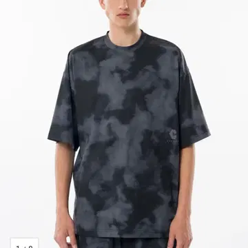 CRONOS 타이 다이 T셔츠 블랙