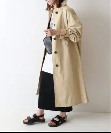 Framework 베이지 트렌치코트 스텐카라 코트