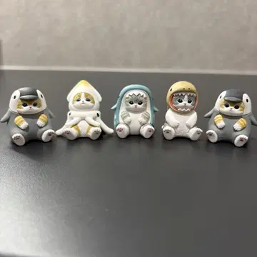 모프 샌드 펭귄과 바다 생물 피규어 5체 세트