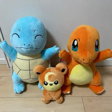 포켓몬 봉제 인형 파이리, 꼬부기, 깜눈이 묶음 판매