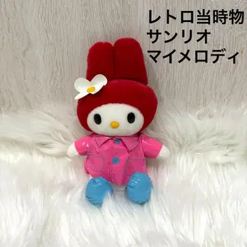 레트로 당시 산리오 마이멜로디 마이멜로 봉제 인형 레인코트