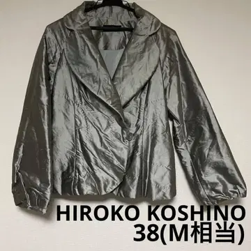 HIROKO KOSHINO PREMIER 실크 혼방 자켓 38 일본제