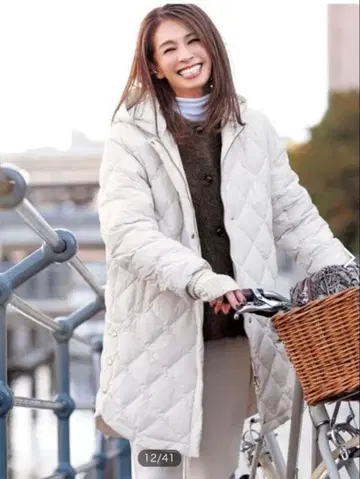 새상품 UNFILO 앙피로 TAION 콜라보 2WAY 퀼팅 다운