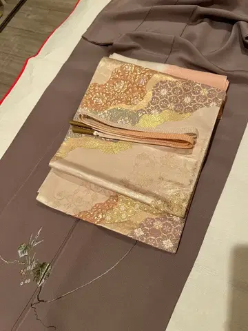 연보라 쓰케사게 후쿠로 오비 풀세트 화장 68