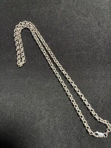 미사용품 체인 목걸이 실버 925 각인 있음