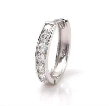 10K 화이트 골드 귀걸이 13mm 973-1301 AVALANCHE