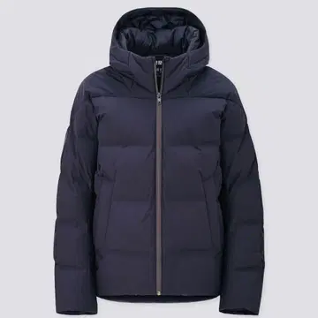 [컨디션 최상] 유니클로 (3D 컷) 심리스 다운 파카 M 사이즈 네이비