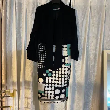 소브레 입체 도트 원피스 화이트, 그린