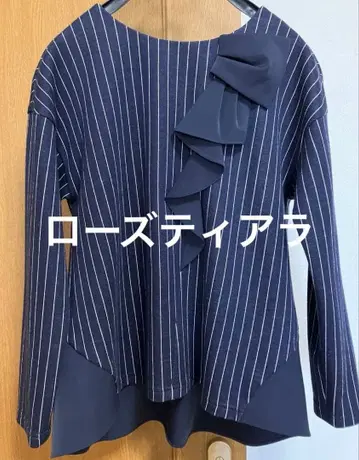 로즈 티아라 니트 울 혼방 상의 프릴 38 가을/겨울