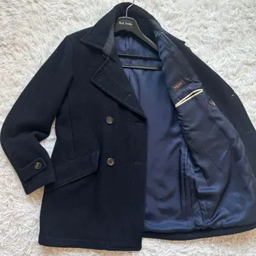 새상품급 폴스미스 피코트 아우터 XL 네이비 울 스테디셀러 멜톤