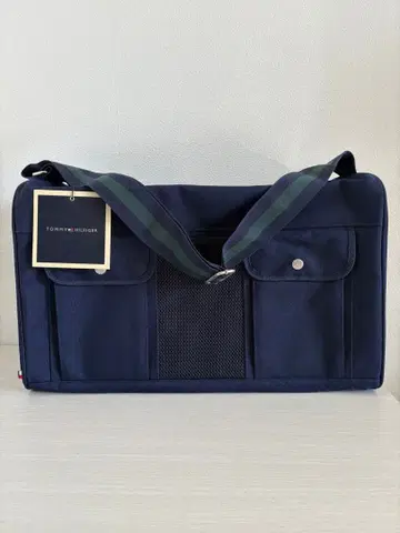 네이비 포켓 부착 백