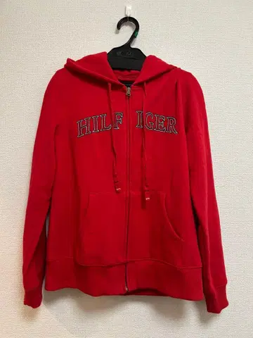 TOMMY HILFIGER 레드 후드티 M 사이즈