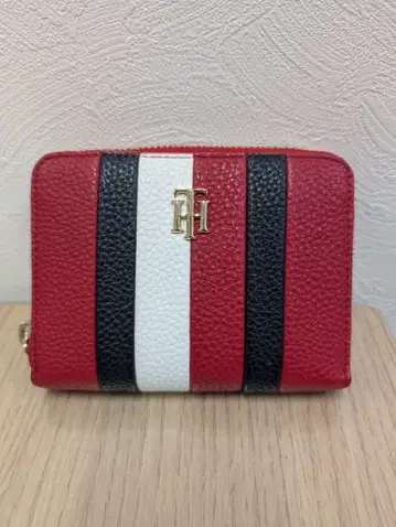 타미힐피거 이단 접이식 지갑 레드