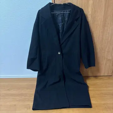 내추럴 꾸뛰르 롱 코트 블랙 M 사이즈