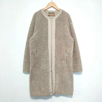 UNITED ARROWS 보아 롱 코트 L-XL 상당 베이지 0717