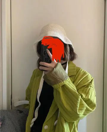 크로셰 모자 뜨개질 모자 화이트 여성용