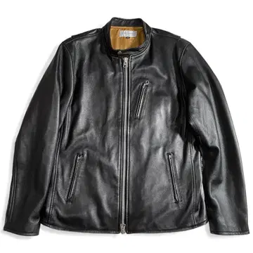 우에노 상회 레트로 싱글 라이더 자켓 램 가죽