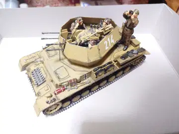 1/35 독일군 빌벨빈트 20mm 4연장 대공포 38형 4호 탱크 완성품