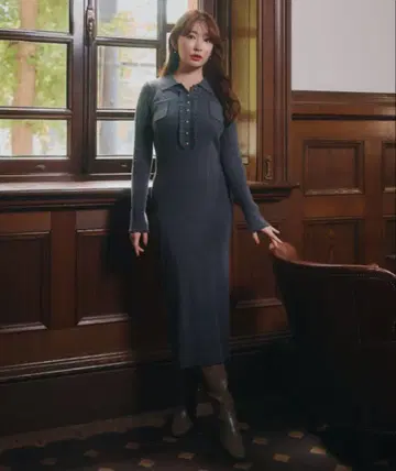 Herlipto Margot Knit Long Dress