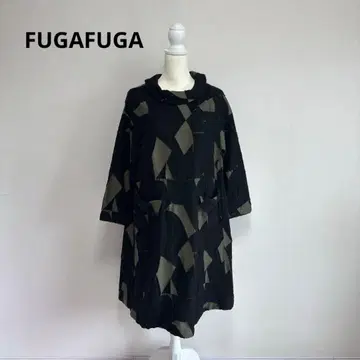 FUGAFUGA 사토 섬유 울 코튼 원피스 일본제 후가후가