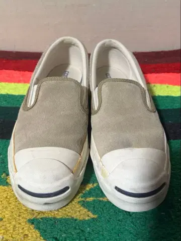 새상품급 CONVERSE 잭퍼셀 스웨이드 슬립온 26.5cm