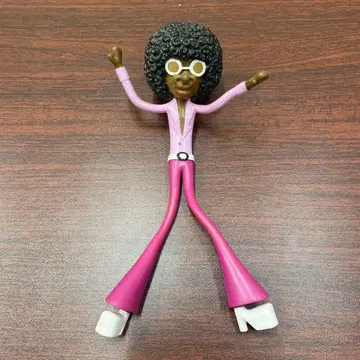 구불구불 인형 빈티지 아프로 레트로