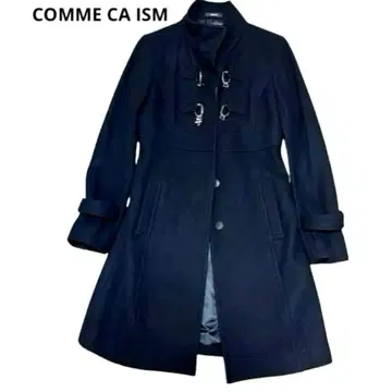 COMME CA ISM 코무사 체스터 코트 블랙 M 고급