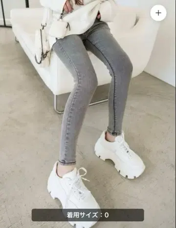 스트레치 GRAY 스키니 스키니 데님 그레이 사이즈 0