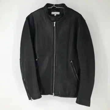 BEAUTY&YOUTH 싱글 라이더 L 램 가죽 블랙