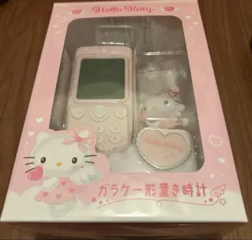 산리오 헬로키티 폴더폰 모양 탁상시계
