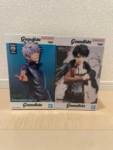Grandista 주술회전 고죠 사토루 진격의 거인 리바이 피규어 세트