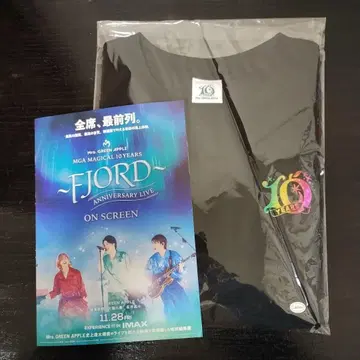 미세스 FJORD 기념일T셔츠 블랙 크롭 플라이어 포함