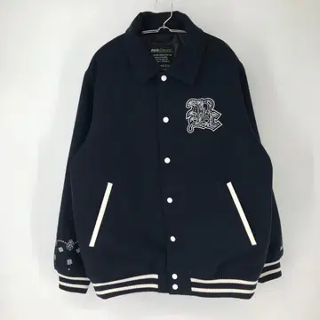 백 채널 바시티 자켓 XL 네이비 페이즐리