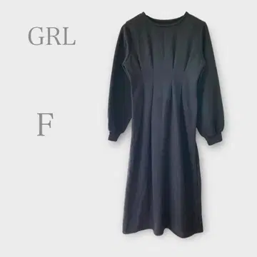그레일 속기모 맨투맨 원피스 롱 긴팔 심플 가을/겨울