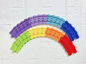 프라레일 곡선 레일 컬러 레일 컬러풀 레인보우