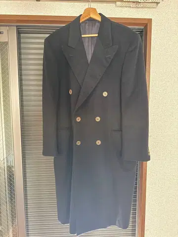 Ermenegildo Zegna 캐시미어 체스터 코트 네이비