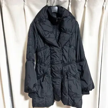 블랙 A라인 코트