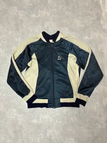 70-80s 르꼬끄 스포르티브 트랙 자켓 니트 네이비